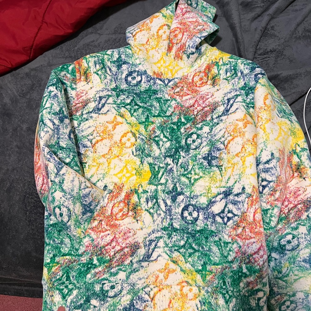Louis Vuitton Velvet Pastel Monogram Jacquard Hoodie